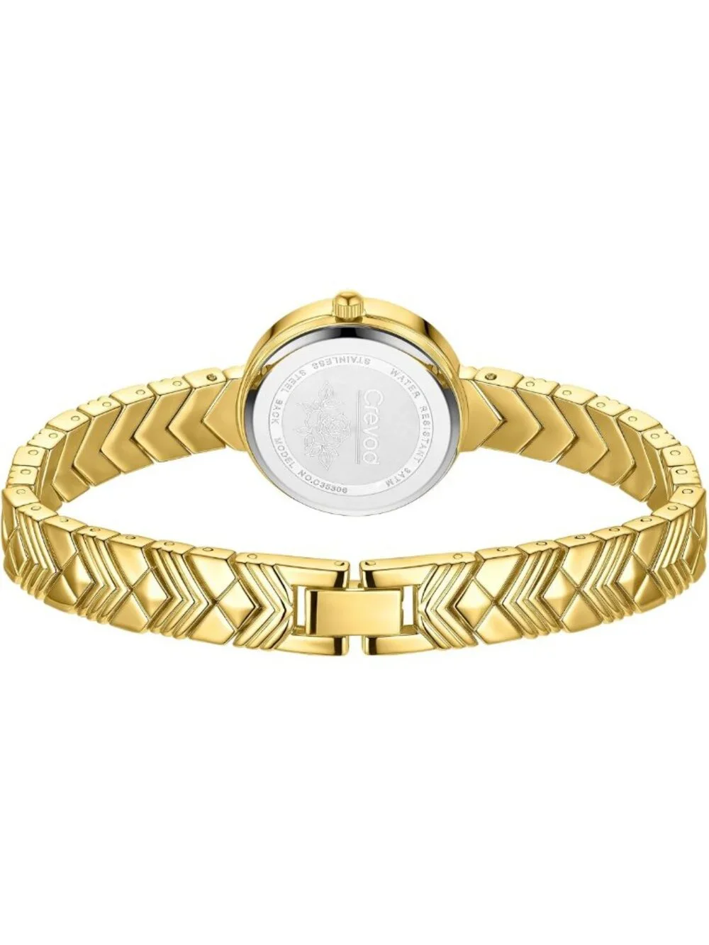 Elegant Vintage Gold Minimalist Watch | Luxury Quartz Ladies Dress Wrist Jewelry